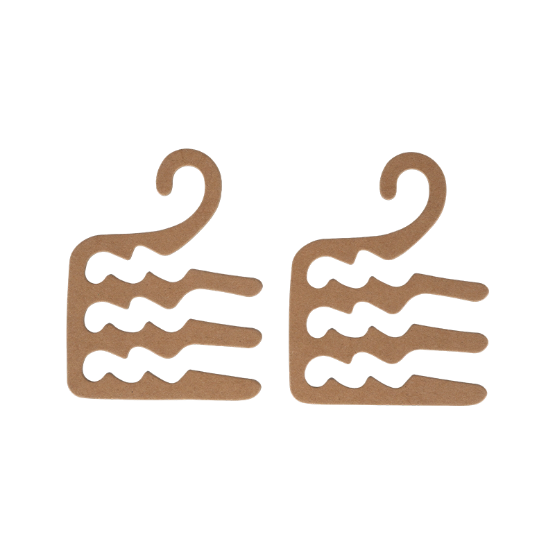 Biodegradable multi-groove paper sock hook