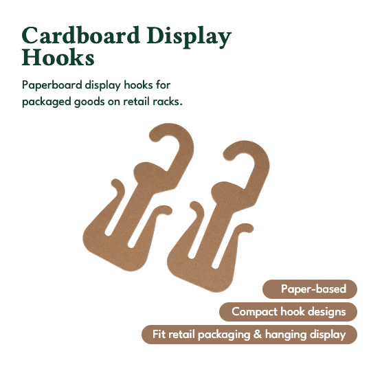 Cardboard Display Hooks
